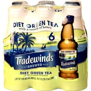 TRADEWINDS DIET GREEN TEA 16oz 6pack Grocery & Gourmet Food