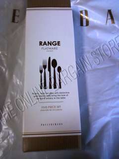  Range Flatware Silverware Knife Fork Spoon 5pc set Stainless Steel