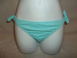 Victorias Secret Halter String Bikini Top Bottom Set Turquoise Sequin 