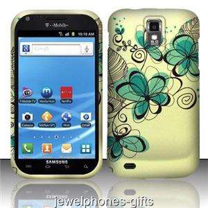   Samsung Hercules T989 Galaxy SII 4G (T Mobile) Azure Flowers Hard Case