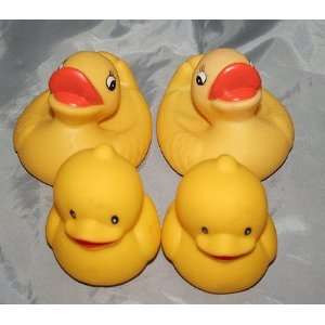  Rubber Duck Family of Four Rubber Ducky Set Toys & Games