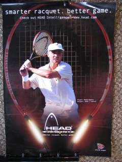 Head Tennis Racquet Poster Intelligence Andre Agassi  