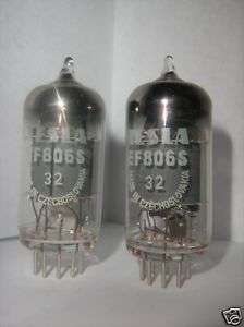 Pair of Used Tesla EF806S similar Telefunken EF806S  