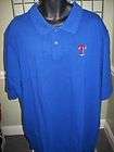 texas rangers reebok blue polo golf shirt sz xl returns