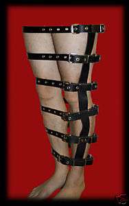 Leg binder restraint latigo leather restraint  