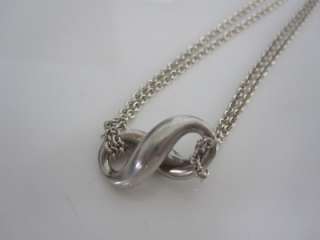 Tiffany & Co. Sterling Silver Infinity Figure 8 Pendant Necklace 