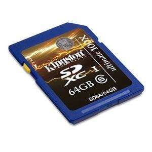  Kingston, 64GB SDXC Class 6 Flash Card (Catalog Category 