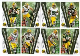 2010 Adrenalyn XL GREEN BAY PACKERS Team Set Rodgers++  