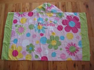 Pottery Barn Kids Flower Beach Wrap Towel Pnk DANIELLA  