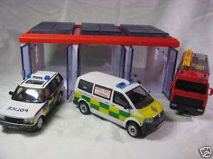 EMERGENCY Cars + Garage Cararama Diecast Collection Model 1/43 143 