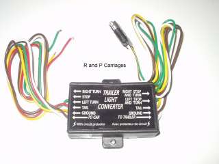 Trailer Light Converter 3 to 2 wire w/ Circuit Protect  