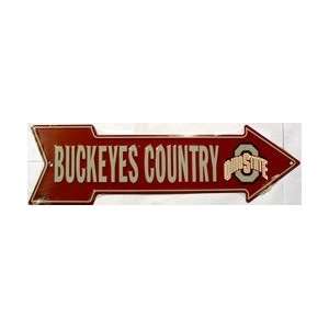  Buckeyes Country Ohio State Arrow Sign 