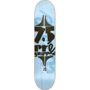    Gripped Skateboard Deck   7.5 Blue with Grip Tape