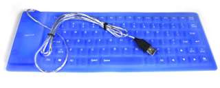 1PCS Soft USB roll up Flexible Silicone Keyboard For PC Laptop 
