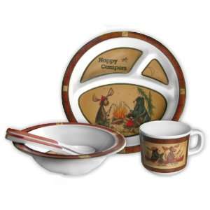   Motorhead Products Happy Campers Dish Set, 5 Piece