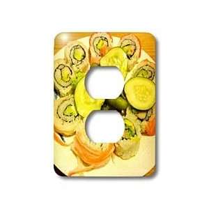   Sushi   Light Switch Covers   2 plug outlet cover