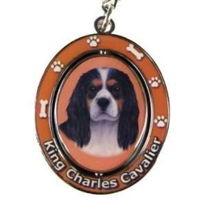  Spinning King Charles Cavalier Key Chain
