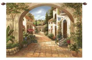 70W EUROPEAN QUAINT TOWN ITALIAN WALL HANGING TAPESTRY  