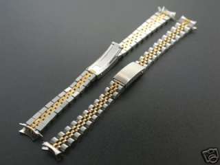 JUBILEE WATCH BAND FOR LADY ROLEX REAL GOLD 14K/SS 13MM  