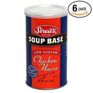 Streits Soup Base, Low Sodium Chicken, 5 Ounce Units (Pack of 6)