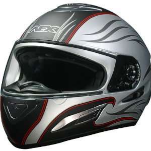 AFX FX 100 Sun Shield Helmet , Color Silver, Size Lg, Style Wave 