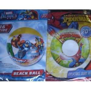  Spider man 20 Swim Ring & Marvel Heroes 16beach Ball 