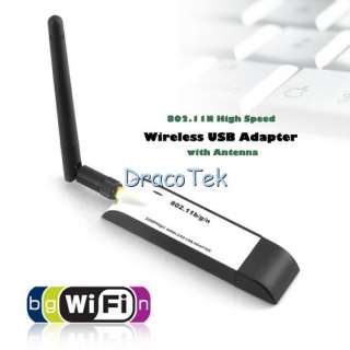   USB Adapter with Antenna   WIFI for your desktop computer or laptop