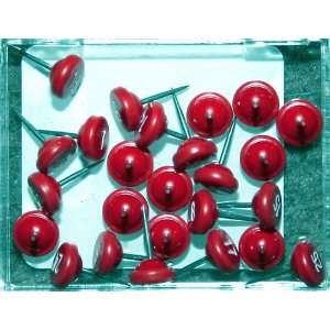 Numbered Map Tacks   Red With White Numbers (box of 25 numbers 76 