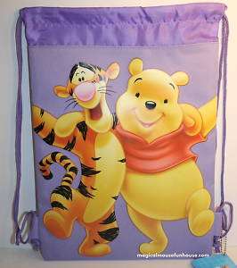 Winnie The Pooh Disney Drawstring Backpack NEW C  