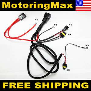 H3 H4 H7 H11 9006 HID Conversion Kit Relay Wire Harness  