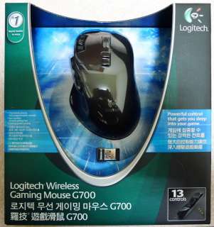 New Logitech G700 Laser Wireless PC Gaming Mouse  