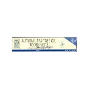   Toothpaste, Tea Tree Oil w/Baking Soda & Mint, Fluoride Free, 7 oz