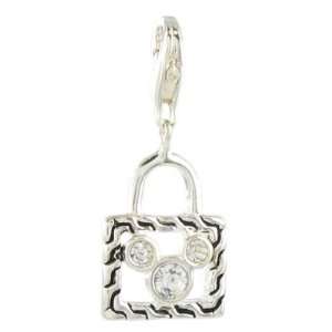 Charms 925 Sterling Silver Mosue Handbag Clip on Charm for Thomas Sabo 