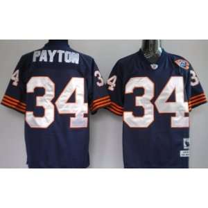 Walter Payton #34 Chicago Bears Replica Throwback NFL Jersey Navy Blue 