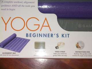 Gaiam Yoga beginners Kit With Special Alignment Mat   Props   Rodney 