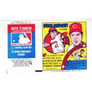  1979 Topps Test Issue Uncut Comic Wrapper Tom Seaver 