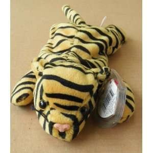 TY Beanie Babies Stripes the Tiger Stuffed Animal Plush Toy   8 inches 