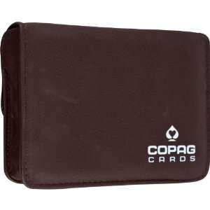  High Quality Leather Two Deck Playing Card Case