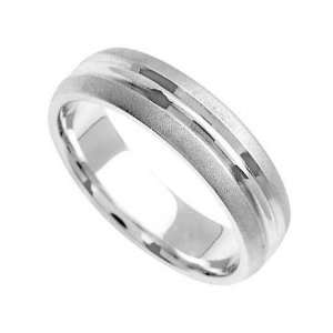  Unique Wedding Rings, Platinum, 5mm sand stone Jewelry