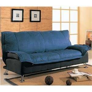 Plush Upholstered Convertible Sofa 