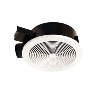   White Slim Line 90 CFM Round Ventilation Fan from the Slim Line Series