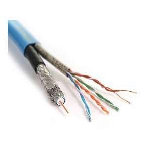  CAT5E and RG6 QuadShield Siamese Cable 1000 feet. Made in 