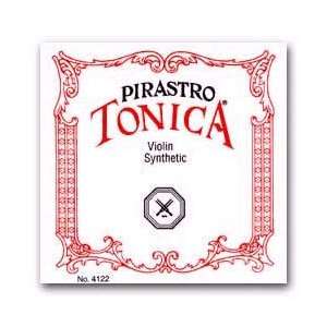  Pirastro Tonica Violin Strings, Set, Wound E Ball, Medium 