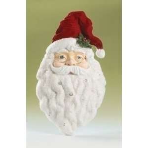  Set of 2 22 Santa Head Wall Piece