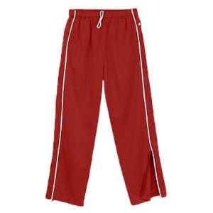   Youth Brush Tricot Warm Up Pants RED/WHITE A4XL