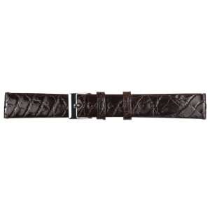    Ladies 10x8mm Brown Genuine Crocodile Leather Watch Strap Jewelry