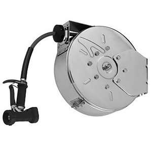   30 Enclosed Epoxy Coated Steel Hose Reel with Rear Trigger Water Gun