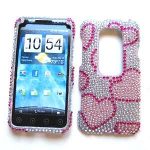   Case Rhinestone Cover Pink Love Design Cell Phones & Accessories
