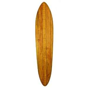  Honey Maple Stripe Wooden Surfboard Growth Chart Baby