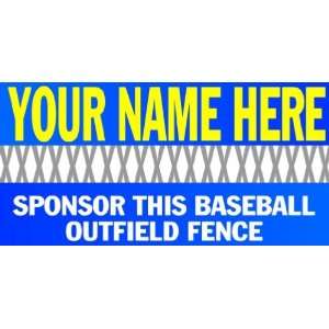   Vinyl Banner   Sponsor This Baseball Outfield Fence 